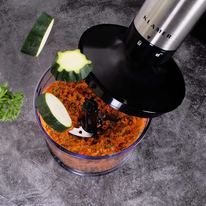 Блендер погружной 800 Вт с набором аксессуаров, 4 предмета Klamer