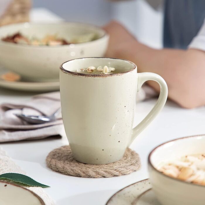 Набір столового посуду на 12 осіб, 48 предметів, бежевий Navia Vancasso