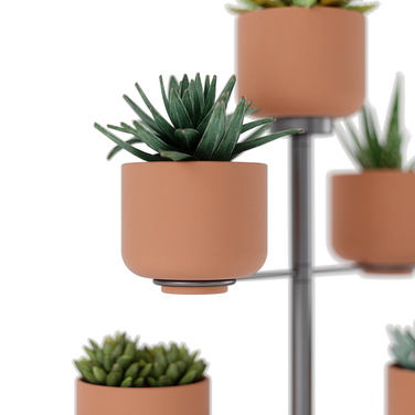 Підставка для квітів з 5 горщиками Terrapotta Titanium Umbra