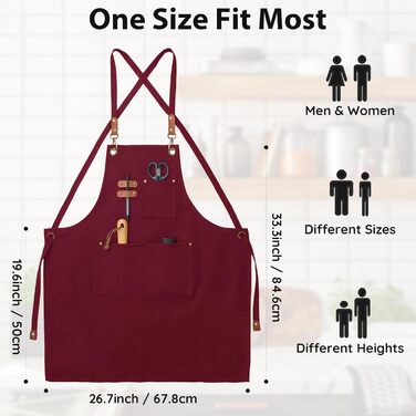 Фартух кухонний червоні FunChaos