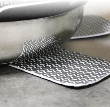 Набір з 6 фетрових підставок під гаряче 38 см, сірий Com-Four