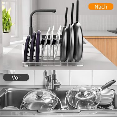 Подставки для посуды на 10 отделений 2 шт черный FLSEPAMB