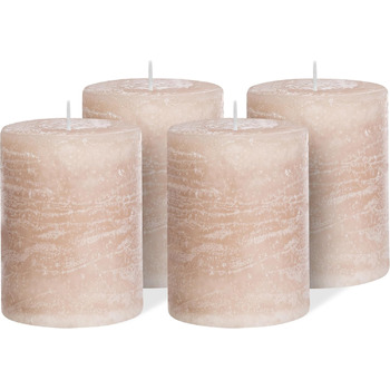 Набір із 4 свічок  7 x 10 см Brandsseller