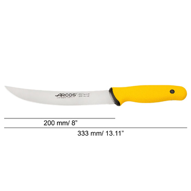 202200 Ніж м'ясника 200 мм із загнутим кінцем серія 'DUO PRO'