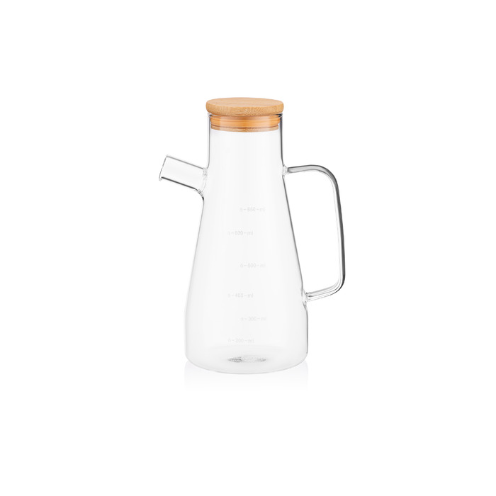 ARDESTO Пляшка для олії та оцту Midori, 650мл, боросилікатне скло, прозорий