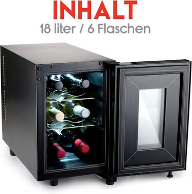 Винний холодильник до 6 пляшок alpina