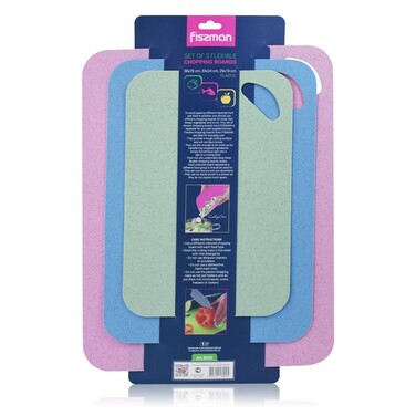 Набор разделочных досок Fissman 38х29 см; 33х24 см; 29х19 см 3 гибкие доски (8002)
