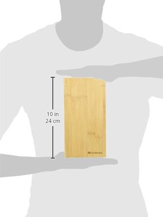 Ножовий блок Zassenhaus Eco Bamboo без ножа, дерево, знімна вставка з щетини, 12х23 см, на 8-10 ножів, універсальний ножовий блок
