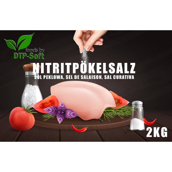 Преміальна нітритна сіль для копчення у відрі 2 кг DTP-SOFT