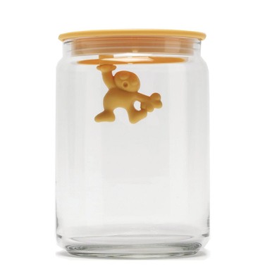 Ємність для зберігання 0,9 л прозора / помаранчева Gianni Alessi