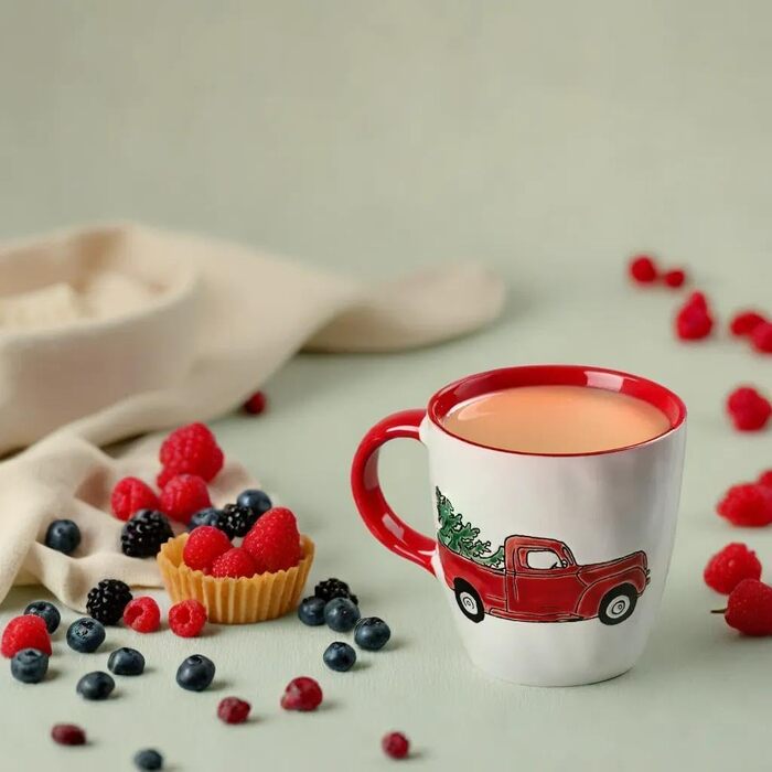 Керамічна різдвяна кружка, велика кавова кружка, різдвяна кружка 16 унцій, велика кружка, керамічна різдвяна кружка, зимова кружка, різдвяна чашка для кави, чаю, молока, різдвяні подарунки на день народження (стиль B)