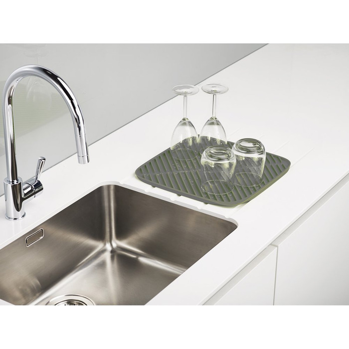 Підставка для посуду 43,5 х 1 х 31,5 см сіра Flume Folding Draining Mat Joseph Joseph