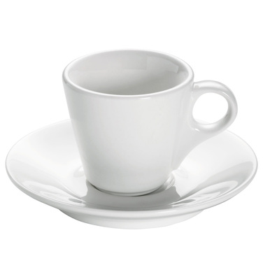 Чашка для еспрессо з блюдцем Maxwell & Williams WHITE BASICS ROUND, порцеляна, 70 мл