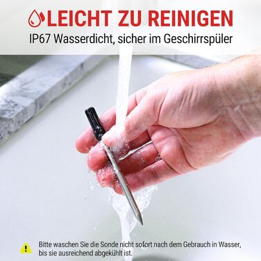 Термометр для м'яса 150 м Bluetooth помаранчевий Twin TempSpike ThermoPro