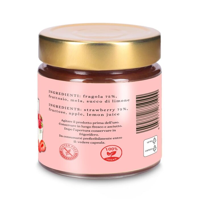 Варенье клубники без глютена 220 г CO’ BELLI IL GUSTO FATTO IN CASA