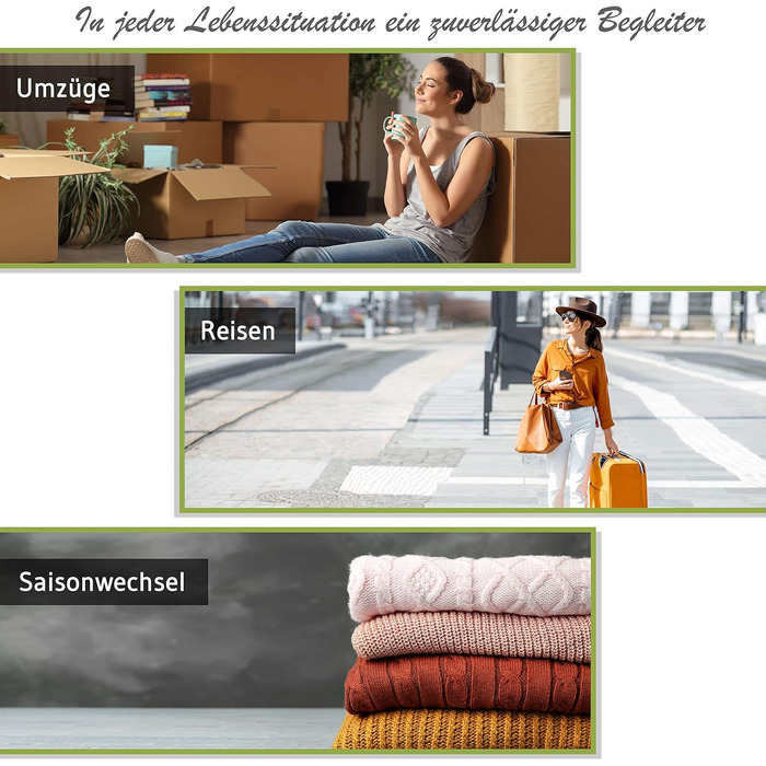 Вакуумні пакети для закочування - 10 шт. у 3 розмірах - Практичні компресійні мішки - Багаторазові сумки для зберігання в подорожах - без пилососа (6 шт. - Маленький (60 x 40 см))