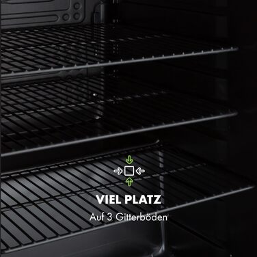 Міні-холодильник зі скляними дверцятами 70 л червоний Klarstein