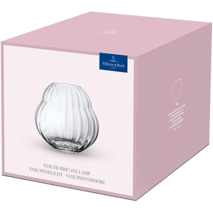 Ваза декоративная 17 см прозрачная Rose Garden Villeroy & Boch