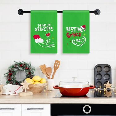 Набір з 4 різдвяних кухонних рушників 45 x 65 см, набір C Ohok