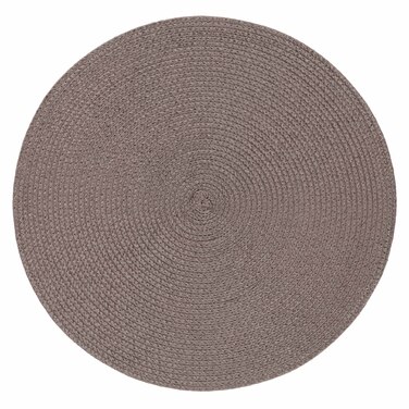 Килимок сервірувальний Ardesto 38см, поліпропілен, кругла, коричневий