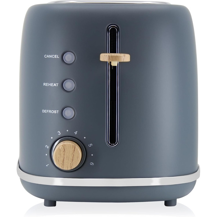 Электрочайник 1,7л и тостер на 2 слота, набор 2 предмета, серый Nordic Briebe