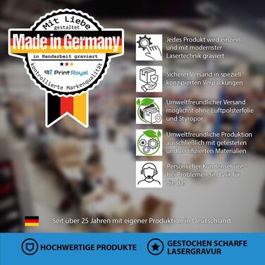Скляна банка для печива з персоналізованим друком та гравіюванням  550 мл PR Print Royal