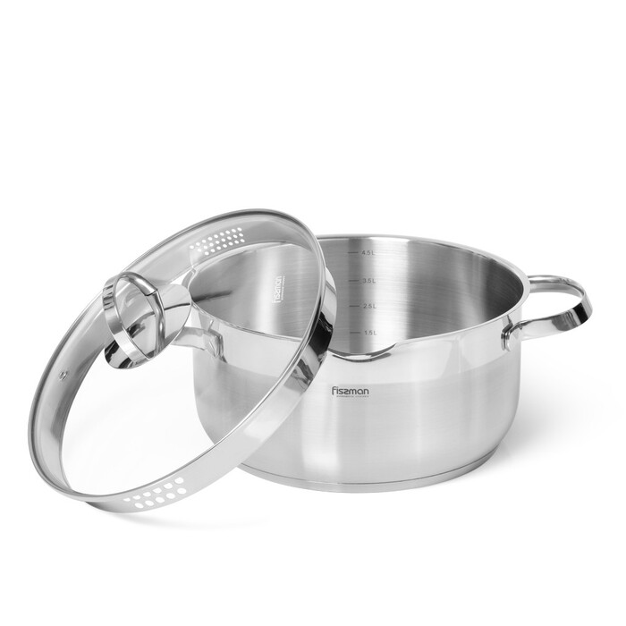 Кастрюля со стеклянной крышкой 24 см 5 л CALLISTO Fissman