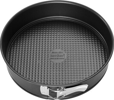 Роз'ємна форма Zenker 6504 Ø 28 см, форма для випічки з антипригарним покриттям, кругла форма для торта з плоским дном (колір чорний), кількість