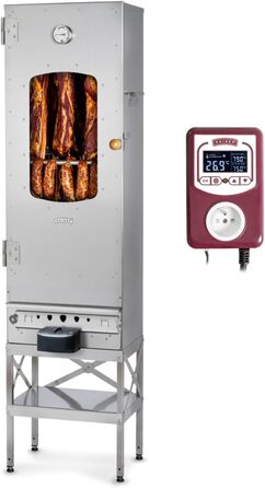 Високоякісна коптильня з нержавіючої сталі електрична 154 см KAISER
