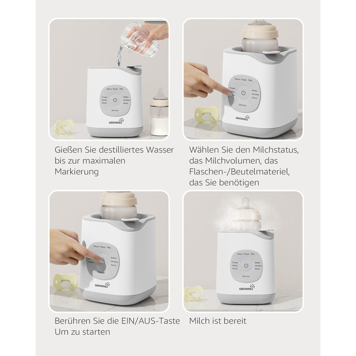 Підігрівач дитячих пляшечок 10 в 1 GROWNSY