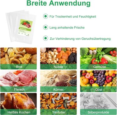 Вакуумні пакети 100 пакетів 15 x 20 см Gokilife