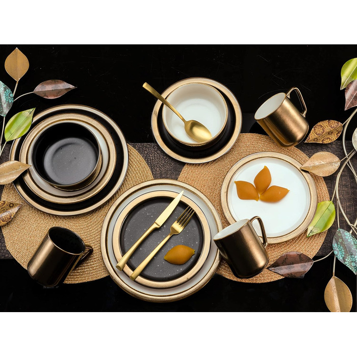 Серия MODERN INDUSTRIAL, набор посуды, комбинированный сервиз 16 шт. (белый, комбинированный сервиз 16 шт.), 23592