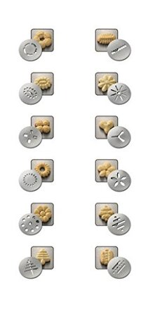 Кондитерский пресс с насадками - дисками для печенья Back - Helfer Dr. Oetker