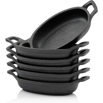 Набір чавунних сковорідок для барбекю 6 шт. 20 х 9,5 см BBQ-Toro