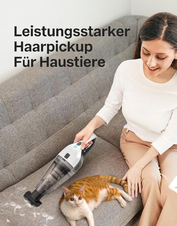 Портативний ручний пилосос, потужний 70 Вт білий Portutif