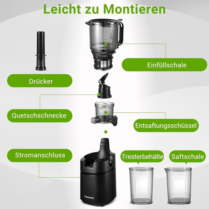 Соковижималка, 250 Вт Amzchef