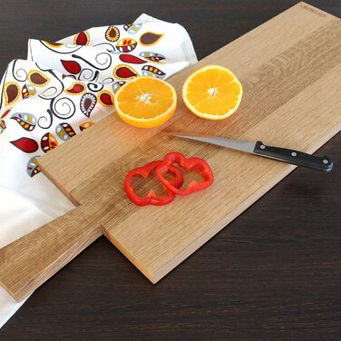 Обробна дошка з ручкою, дуб 70 х 23 см Continenta