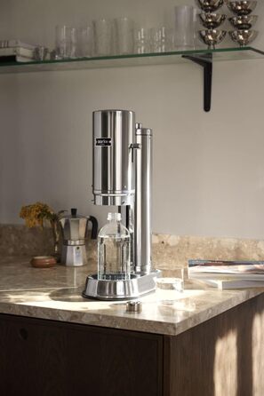 Набір для газування води, 2 предмети, металік Carbonator Pro Aarke