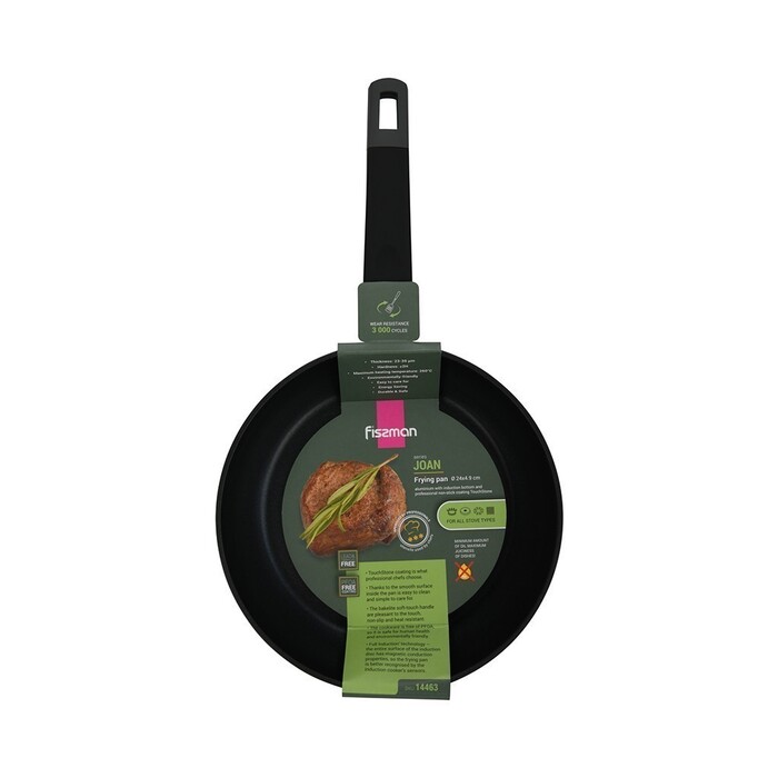 Сковорідка Fissman для смаження JOAN 24x4,9 см алюміній з антипригарним покриттям (14463)