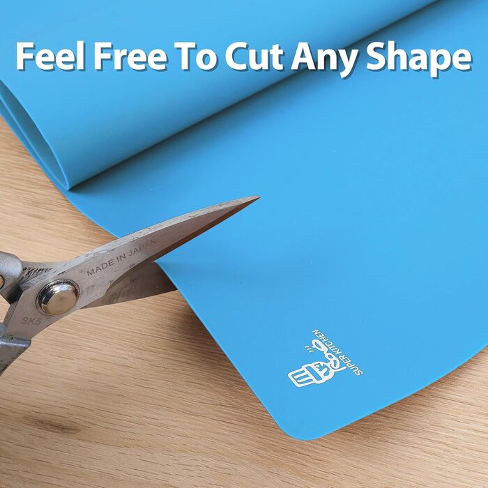 Антипригарний килимок для випічки 60 x 40 см синій SUPER KITCHEN