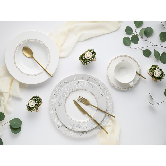 Набор посуду на 6 персон, 30 предметів, білий Palacio Creatable