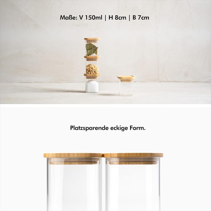 Ємності для зберігання спецій 12 предметів 150 мл KIVY