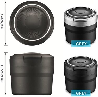 Автомобільна попільничка чорна Fcslvy