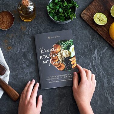 Кухонный комбайн 1000 Вт, 1,5 л, вкл. 4 режущих диска Springlane Kitchen