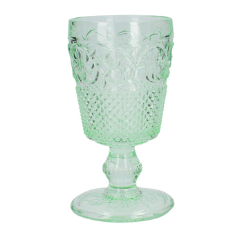 Фужер для вина, тиснене скло CreativeTops, зелений, 150 мл