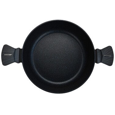 Сотейник Fissman зі скляною кришкою FERRO 26x7,5 см 3,49 л алюміній з антипригарним покриттям (14526)