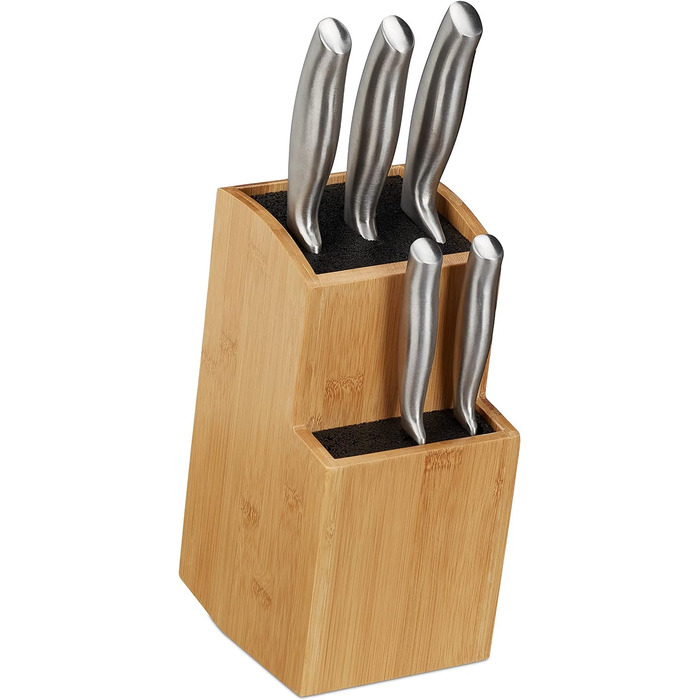 Блок для ножей со щетиной Relaxdays