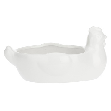 Миска для яиц La Porcellana Bianca FATTORIA, 'курица', фарфор, 21,5 х 14 х 11 см