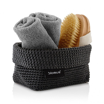 Кошик для рушників маленька антрацит Tela Blomus