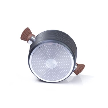 Каструля зі скляною кришкою 24 см 4,5 л DIAMOND GREY Fissman